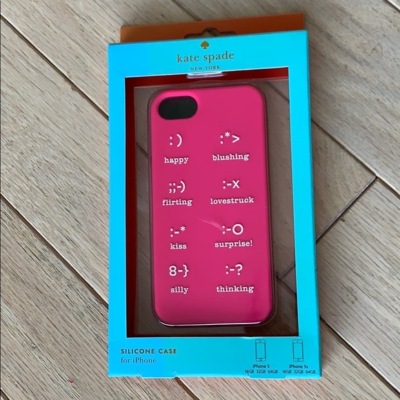 Kate Spade Accessories Kate Spade New Iphone Silicone Emoji Case 55s Poshmark